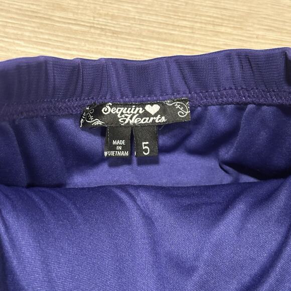 Y2K Vtg Sz 5 Strapless Waist Fairy Prom Party sequin dress Grunge Whimsy - Picture 3 of 7